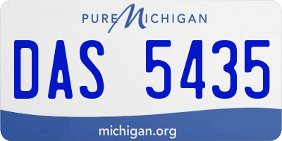 MI license plate DAS5435