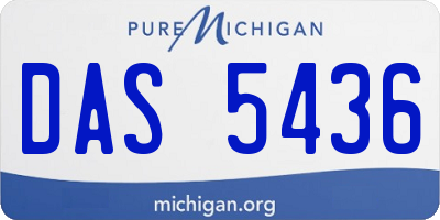 MI license plate DAS5436