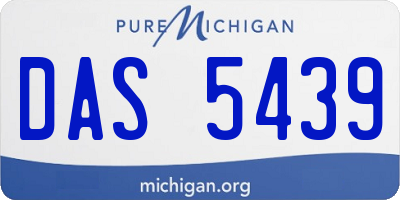 MI license plate DAS5439