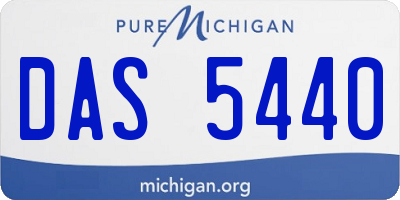 MI license plate DAS5440