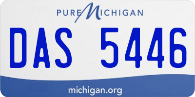MI license plate DAS5446