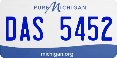MI license plate DAS5452