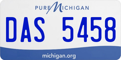 MI license plate DAS5458