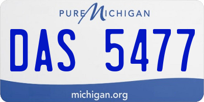 MI license plate DAS5477