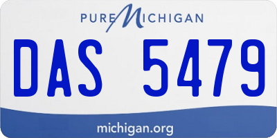 MI license plate DAS5479