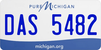 MI license plate DAS5482