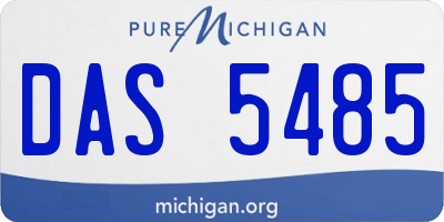 MI license plate DAS5485