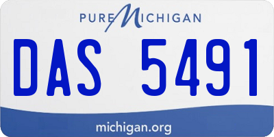 MI license plate DAS5491