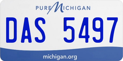 MI license plate DAS5497
