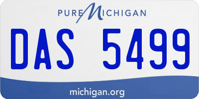 MI license plate DAS5499