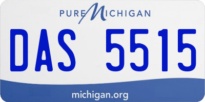 MI license plate DAS5515