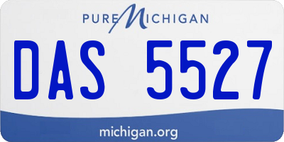 MI license plate DAS5527