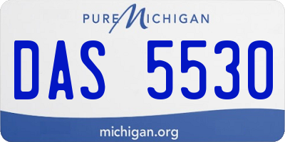 MI license plate DAS5530