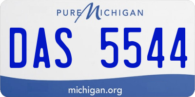 MI license plate DAS5544