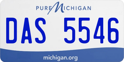 MI license plate DAS5546