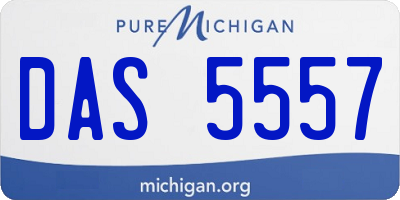 MI license plate DAS5557