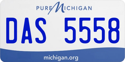 MI license plate DAS5558
