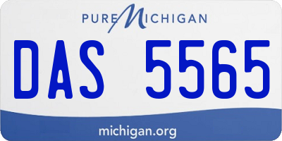 MI license plate DAS5565