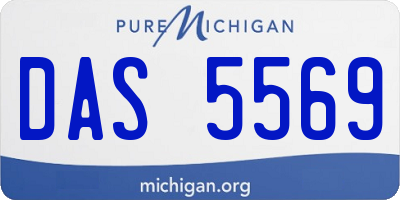 MI license plate DAS5569