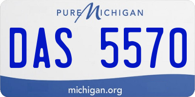 MI license plate DAS5570