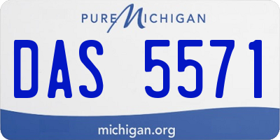 MI license plate DAS5571
