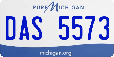 MI license plate DAS5573