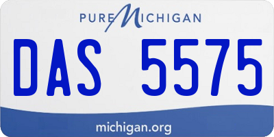 MI license plate DAS5575