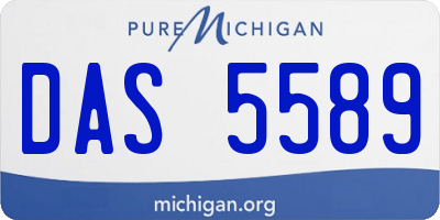 MI license plate DAS5589
