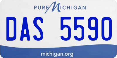 MI license plate DAS5590