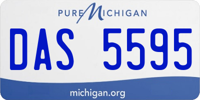 MI license plate DAS5595