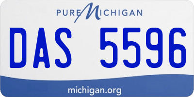 MI license plate DAS5596