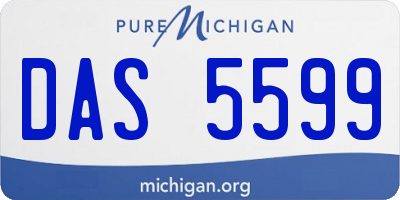 MI license plate DAS5599