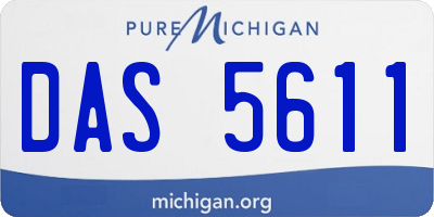 MI license plate DAS5611