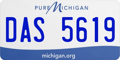 MI license plate DAS5619
