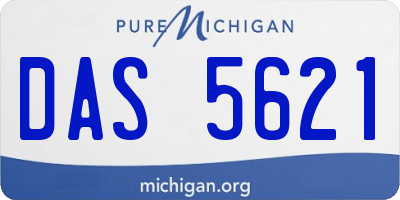 MI license plate DAS5621