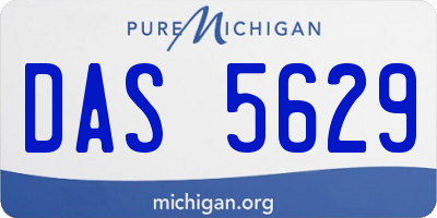 MI license plate DAS5629