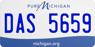 MI license plate DAS5659