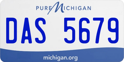 MI license plate DAS5679