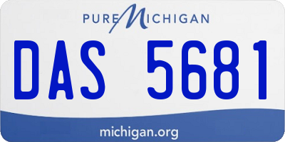 MI license plate DAS5681