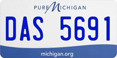 MI license plate DAS5691