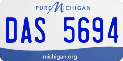 MI license plate DAS5694