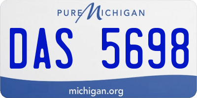 MI license plate DAS5698