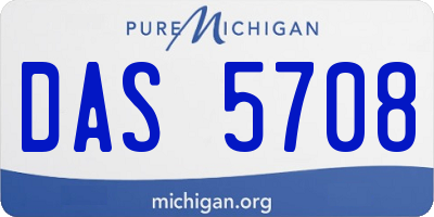 MI license plate DAS5708