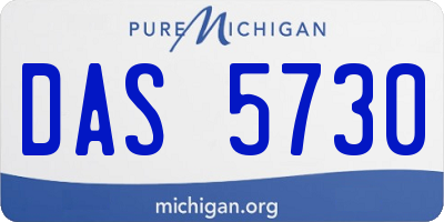 MI license plate DAS5730