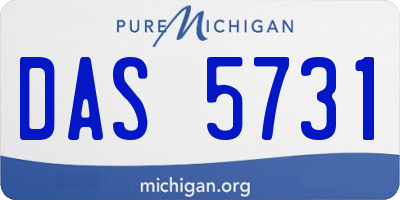 MI license plate DAS5731