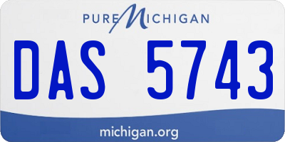 MI license plate DAS5743