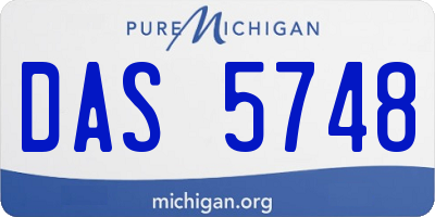 MI license plate DAS5748