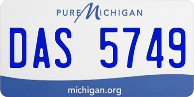 MI license plate DAS5749