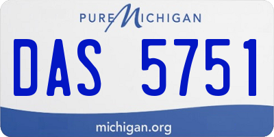 MI license plate DAS5751