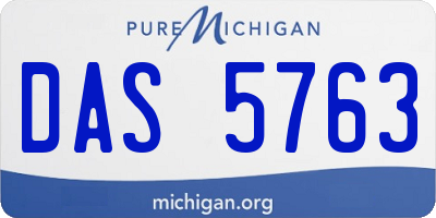 MI license plate DAS5763